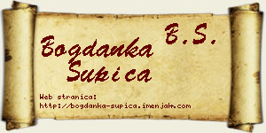 Bogdanka Šupica vizit kartica